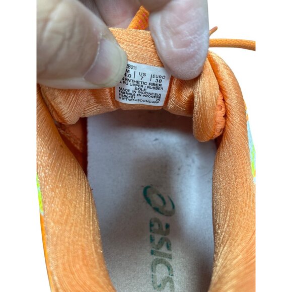 Asics Gel Nimbus 25 Tokyo Edition wms white orange run sneakers Sz 7 SKU 9379 - Picture 7 of 12